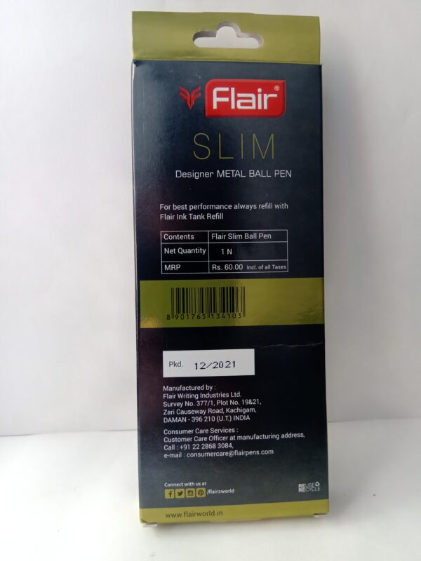 Flair Slim Ball Point Pen - Image 2