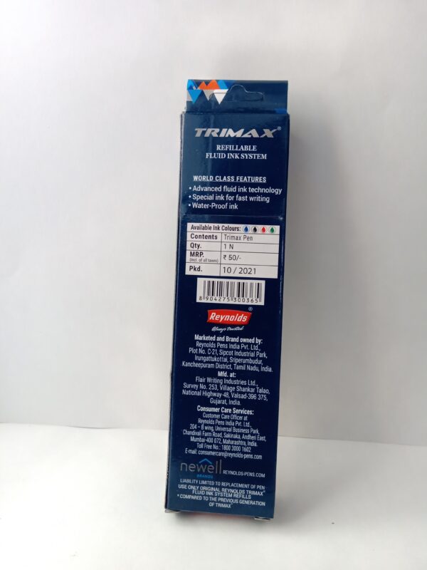 Trimax Pen Refillable Fluid Ink System - Image 2