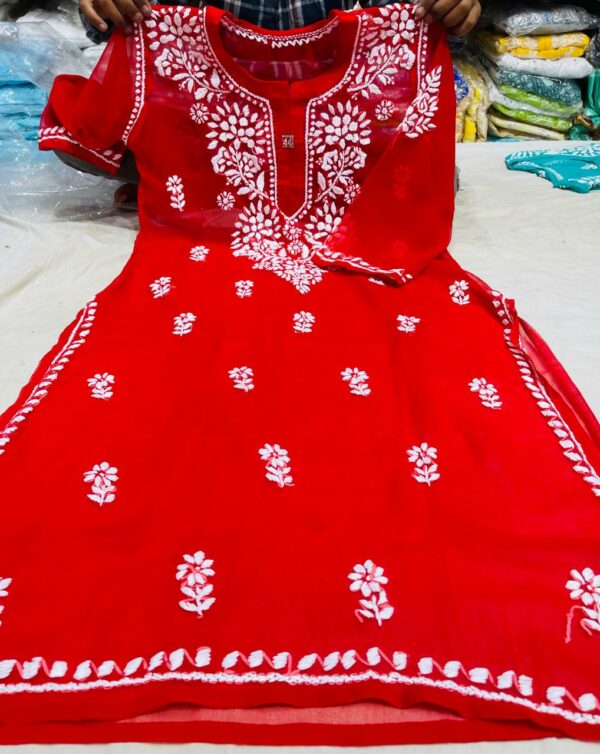Cotton Fabric Gala Booti Kurti
