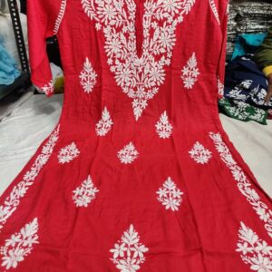 Chikankari Handcrafted Kurti in Modal Fabric