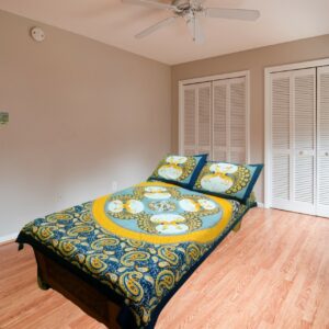 Elephant Circle Print Jaipuri Single-Bed Cotton Bed Sheet