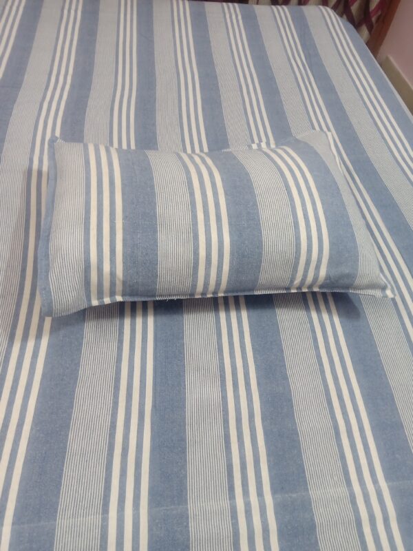 Blue Waves Ocean Print Cotton Pure Double bed sheet - Image 4