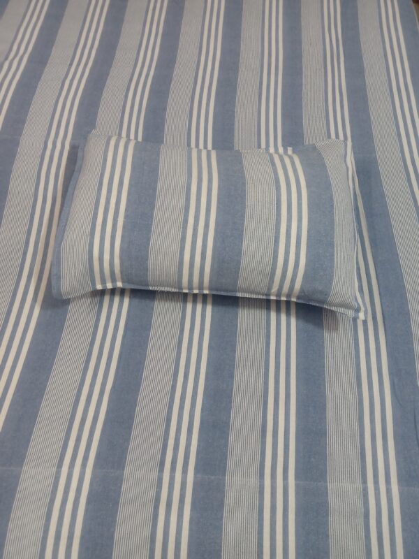Blue Waves Ocean Print Cotton Pure Double bed sheet - Image 2