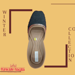 Designer Luxurious Haldi Party Nagra Juti for Her (made of cloth & leather) MII