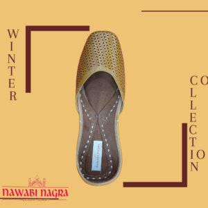 Designer Leather Collection Nagra Juti for Her (made of cloth & leather) MII