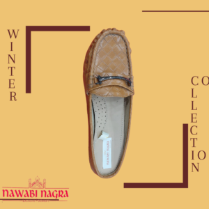Designer Cream Slip on shoe for Her (made of cloth) MII
