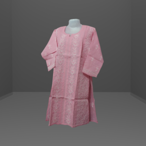 Cotton Full Length Kurti Chikankari