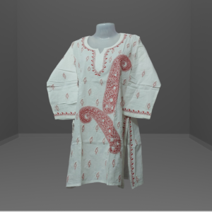 Cotton Short Kurti Chikankari