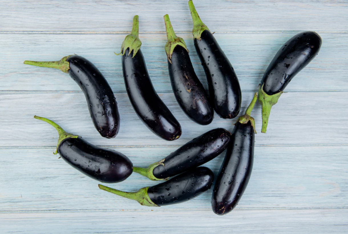 Brinjal Purple Long Seeds – RealMaya