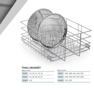 Thali Basket Essential Modular Kitchen Accessories 12 x 20 (inches) Onwards
