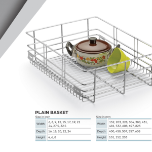 Plain Basket Essential Modular Kitchen Accessories 16 x 20 (inches)
